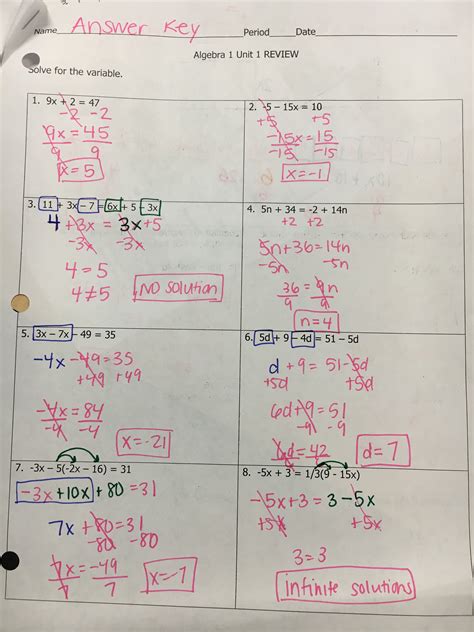 Unit 4 linear equations homework 7 answer key. Things To Know About Unit 4 linear equations homework 7 answer key. 